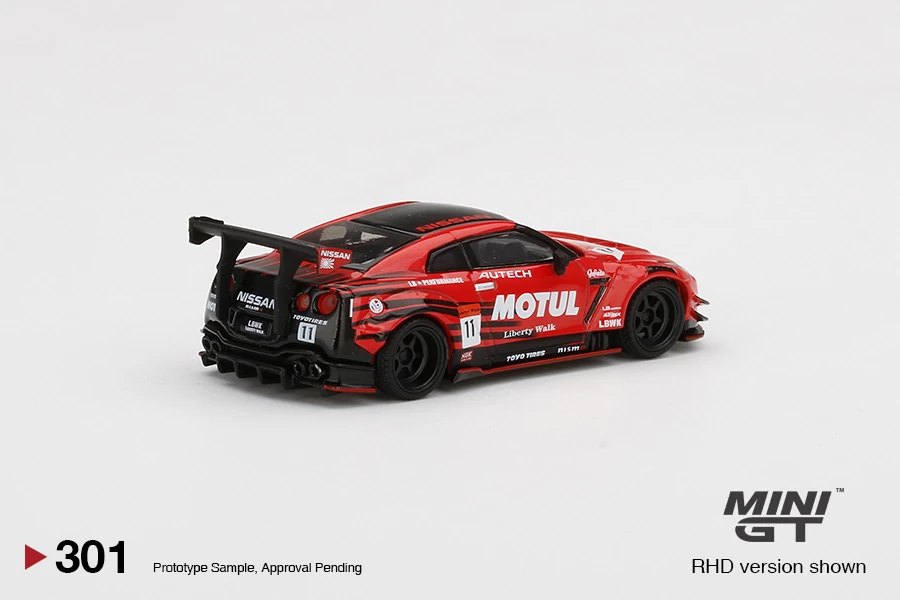 2021 LB★WORKS Nissan GT-R R35 Type 2, Rear Wing ver 3 Infinite MOTUL Red: Image 3