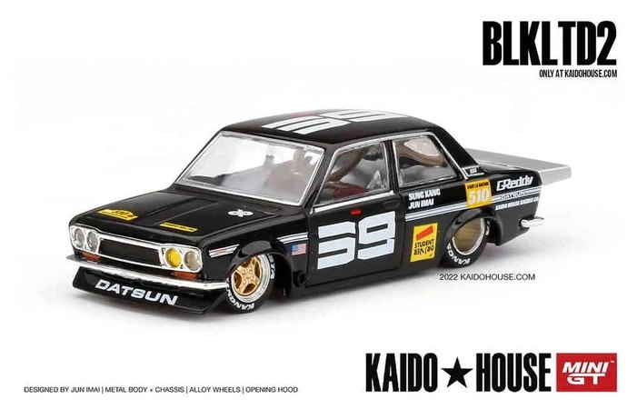 Hot Wheels Datsun 510 Pro Street SK Black Limited KaidoHouse Exclusive