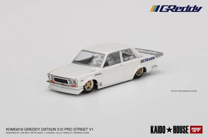 Hot Wheels Datsun 510 Pro Street GREDDY Pearl White