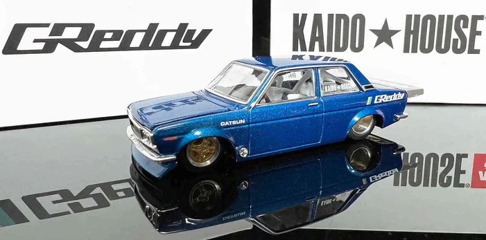 Hot Wheels Datsun 510 Pro Street GReddy Blue GReddy Exclusive