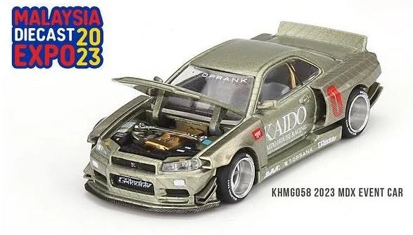 Hot Wheels Nissan Skyline GT-R (R34) Kaido Works Millennium Jade 2023 MDX