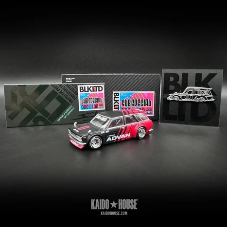 Hot Wheels Datsun KAIDO 510 Wagon ADVAN Black Limited