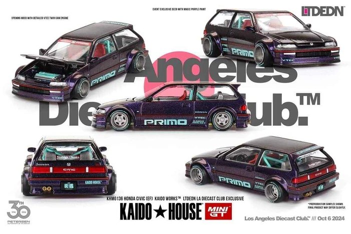 Hot Wheels Honda Civic (EF) Kaido Works LTDEDN (LA Diecast Club Exclusive)