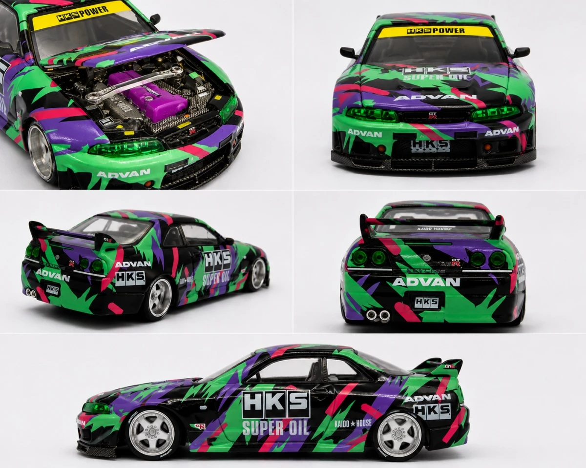 2024 Nissan Skyline GT-R (R33) HKS V1 Black: Box: Image 4