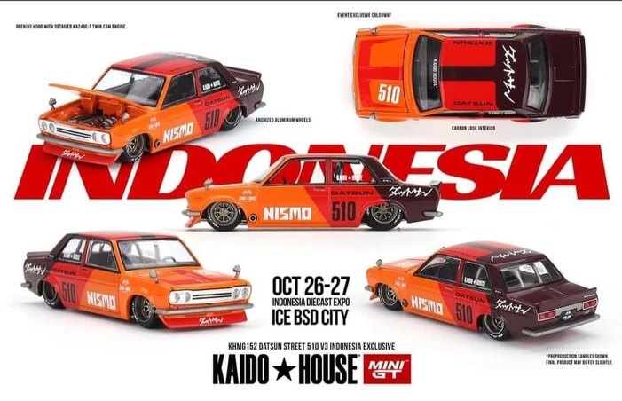 Hot Wheels Datsun Street 510 Racing V3 Indonesia Exclusive