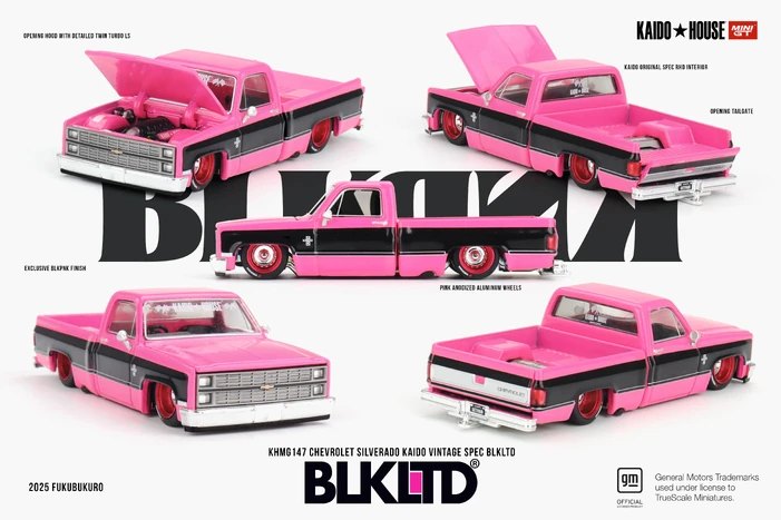 Hot Wheels Chevrolet Silverado Kaido Vintage Spec BLKLTD