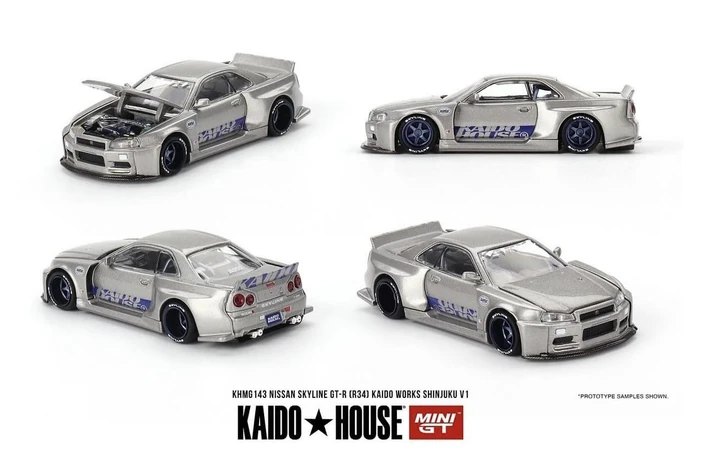 Hot Wheels Nissan Skyline GT-R (R34) Kaido Works Shinjuku V1