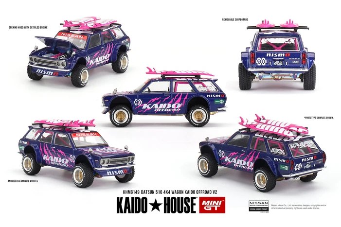 Hot Wheels Datsun 510 4X4 Wagon Kaido Offroad V2