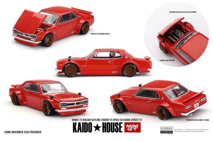 Hot Wheels Nissan Skyline 2000GT-R (KPGC 10) Kaido Street V1