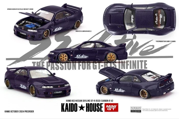 Hot Wheels Nissan Skyline GT-R (R33) Carbon R V2