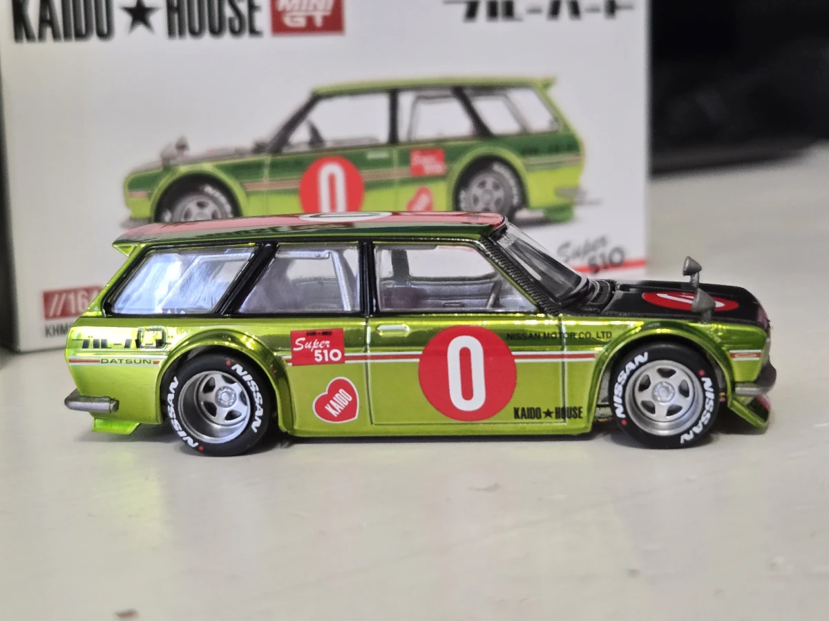 2025 Datsun 510 Wagon Kaido OG Flo Yellow Yellow: No Package: Image 6