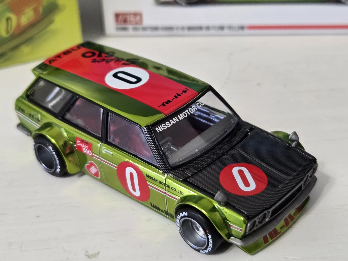 2025 Datsun 510 Wagon Kaido OG Flo Yellow Yellow: No Package: Image 4