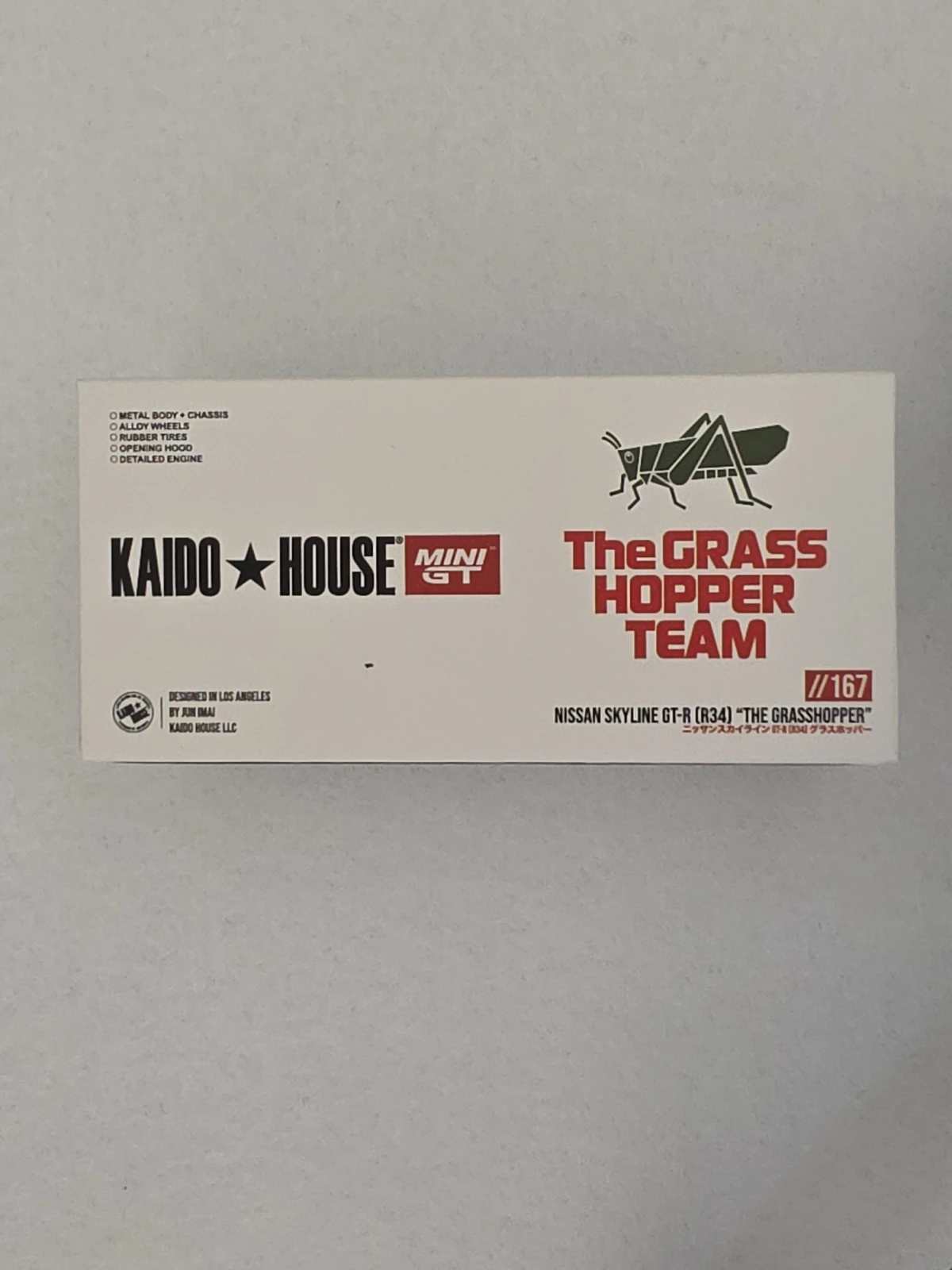 2025 Nissan Skyline GT-R (R34) Tamiya x Kaido House "The Grasshopper" V1 White: Box: Image 8