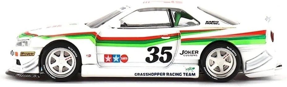 2025 Nissan Skyline GT-R (R34) Tamiya x Kaido House "The Grasshopper" V1 White: Image 2
