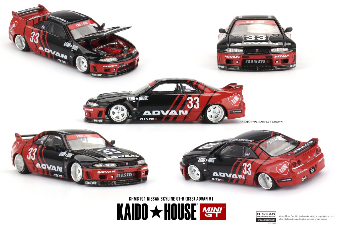 Hot Wheels Nissan Skyline GT-R (R33) Advan V1