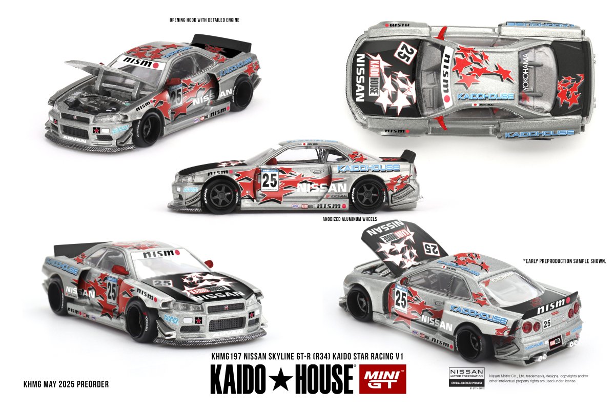 Hot Wheels Nissan Skyline GT-R (R34) Kaido Star Racing V1
