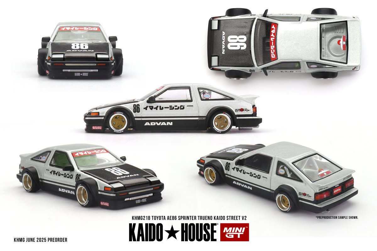 Hot Wheels Toyota AE86 Sprinter Trueno Kaido Street V2