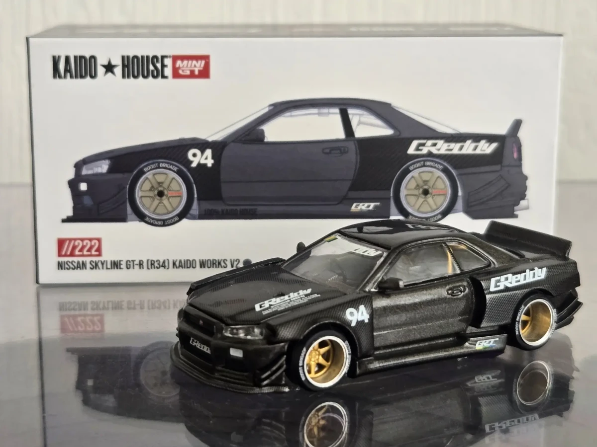 2025 Nissan Skyline GT-R (R34) Kaido Works GReddy V2 Silver: No Package: Image 2