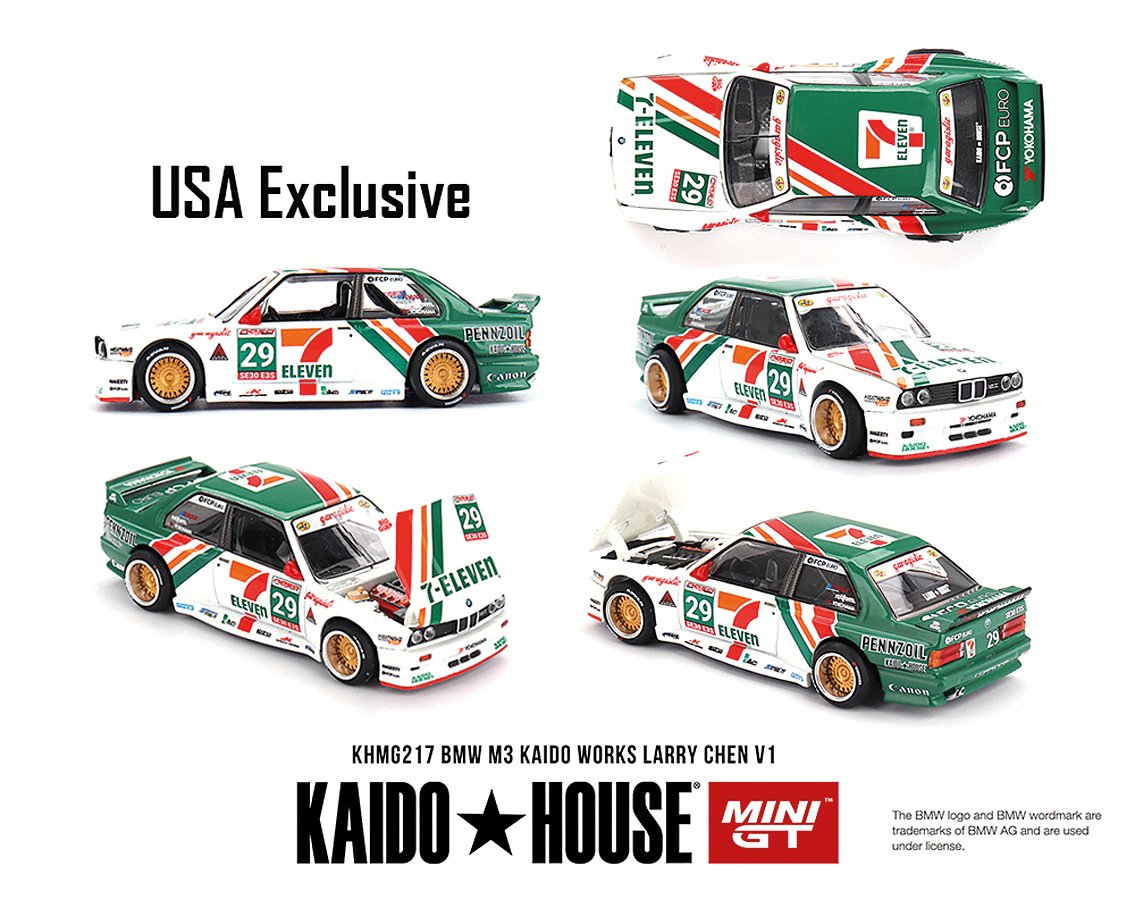 Hot Wheels BMW M3 Kaido Works Larry Chen V1