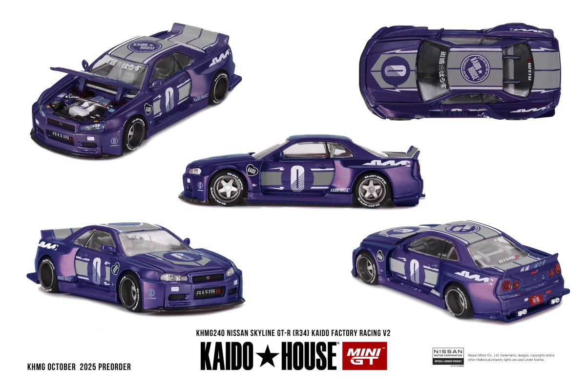 Hot Wheels Nissan Skyline GT-R (R34) Kaido Factory Racing V2