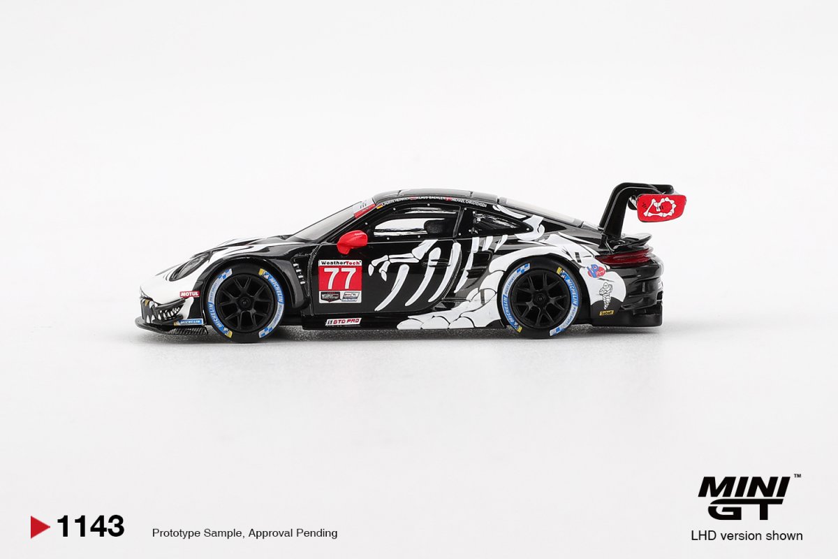 2026 Porsche 911 GT3 R #77 AO Racing 2025 IMSA Petit Le Mans Black: Image 3