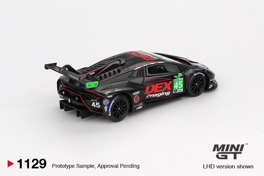 2026 Lamborghini Huracán GT3 EVO2 #45 No. 45 DEX Imaging 2024 IMSA Daytona 24 Hrs Black: Image 3