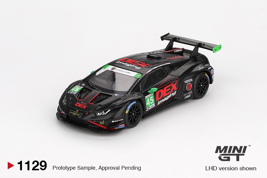 Hot Wheels Lamborghini Huracán GT3 EVO2 #45 No. 45 DEX Imaging 2024 IMSA Daytona 24 Hrs