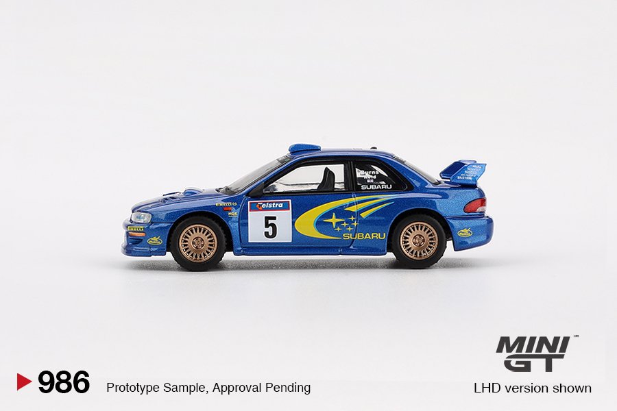 2025 Subaru Impreza WRC99 1999 Rally Australia Winner #5 Blue: Image 3