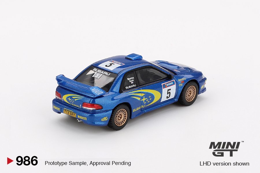 2025 Subaru Impreza WRC99 1999 Rally Australia Winner #5 Blue: Image 4