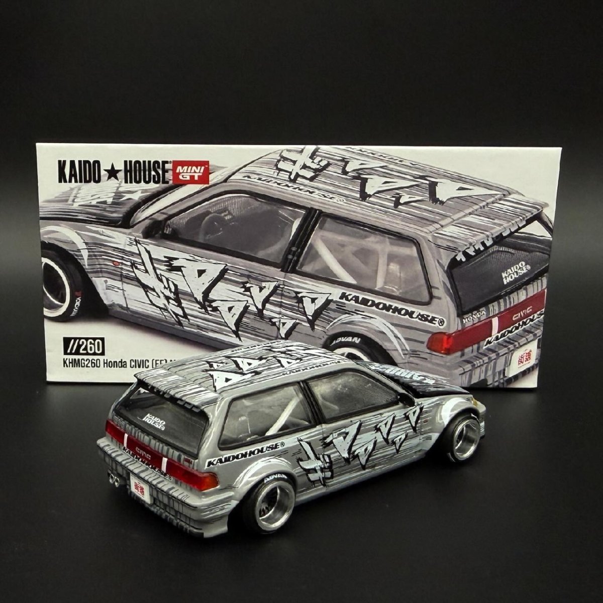 2025 Honda Civic (EF) Kaido Manga V1 Grey: Box: Image 2