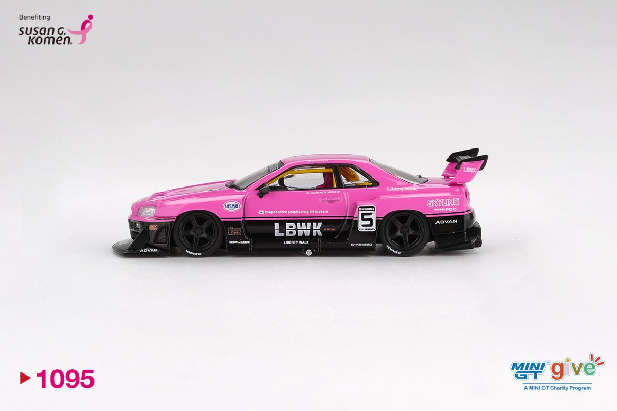 2025 Nissan LB-ER34 Super Silhouette SKYLINE Pink: Image 3