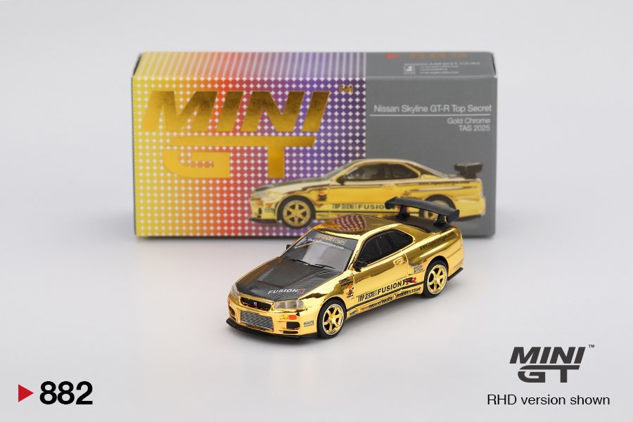 2025 Nissan Skyline GT-R (R34) Top Secret TAS 2025 Exclusive Gold: Image 4