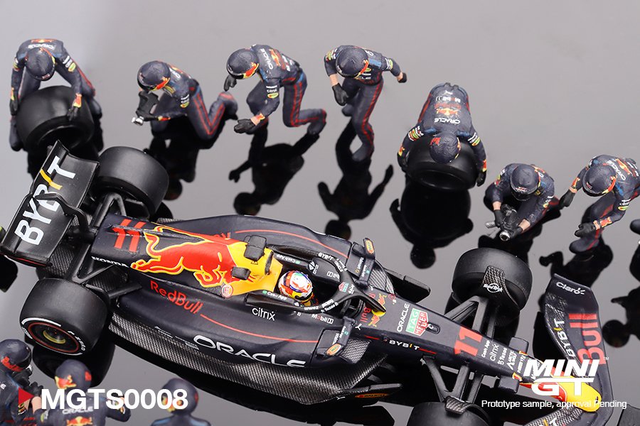 2023 Oracle Red Bull Racing RB18 #11 Sergio Pérez 2022 Abu Dhabi GP Pit Crew Set Blue: Image 4