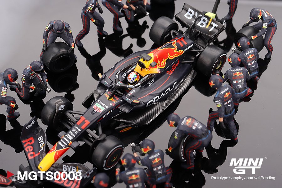 2023 Oracle Red Bull Racing RB18 #11 Sergio Pérez 2022 Abu Dhabi GP Pit Crew Set Blue: Image 2