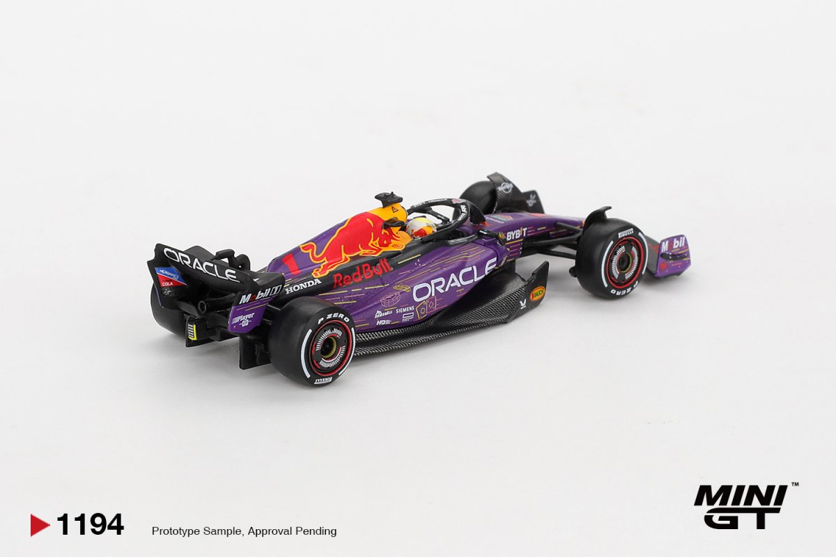 2026 Oracle Red Bull Racing RB19 #1 Max Verstappen 2023 F1 2023 Las Vegas GP Winner Purple: Image 3
