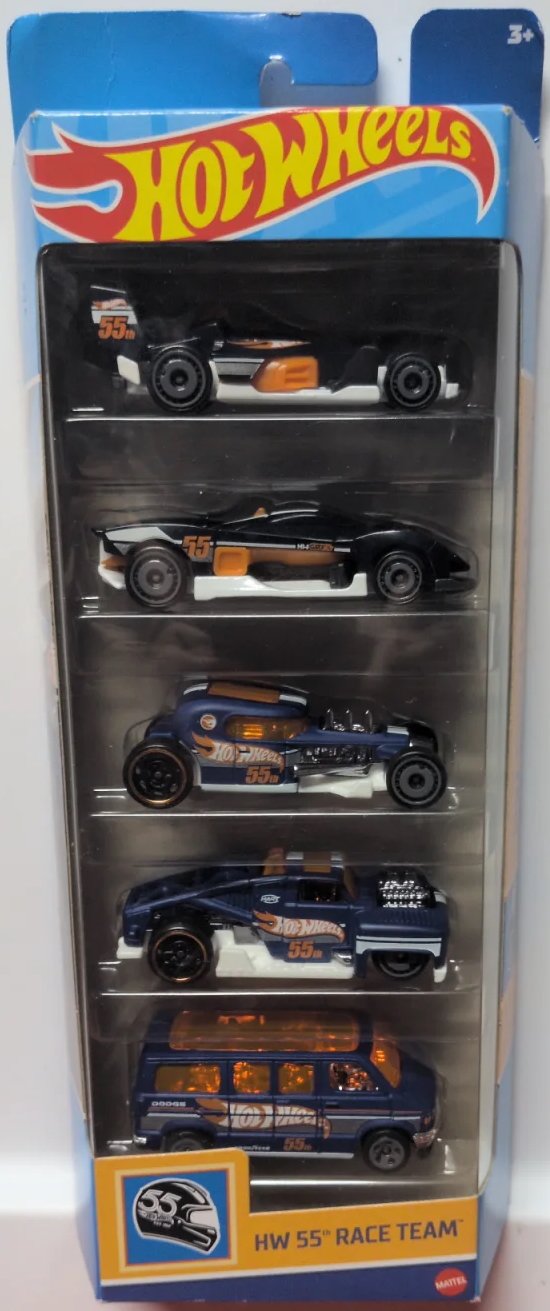 Hot Wheels HW 55th Race Team 5-Pack