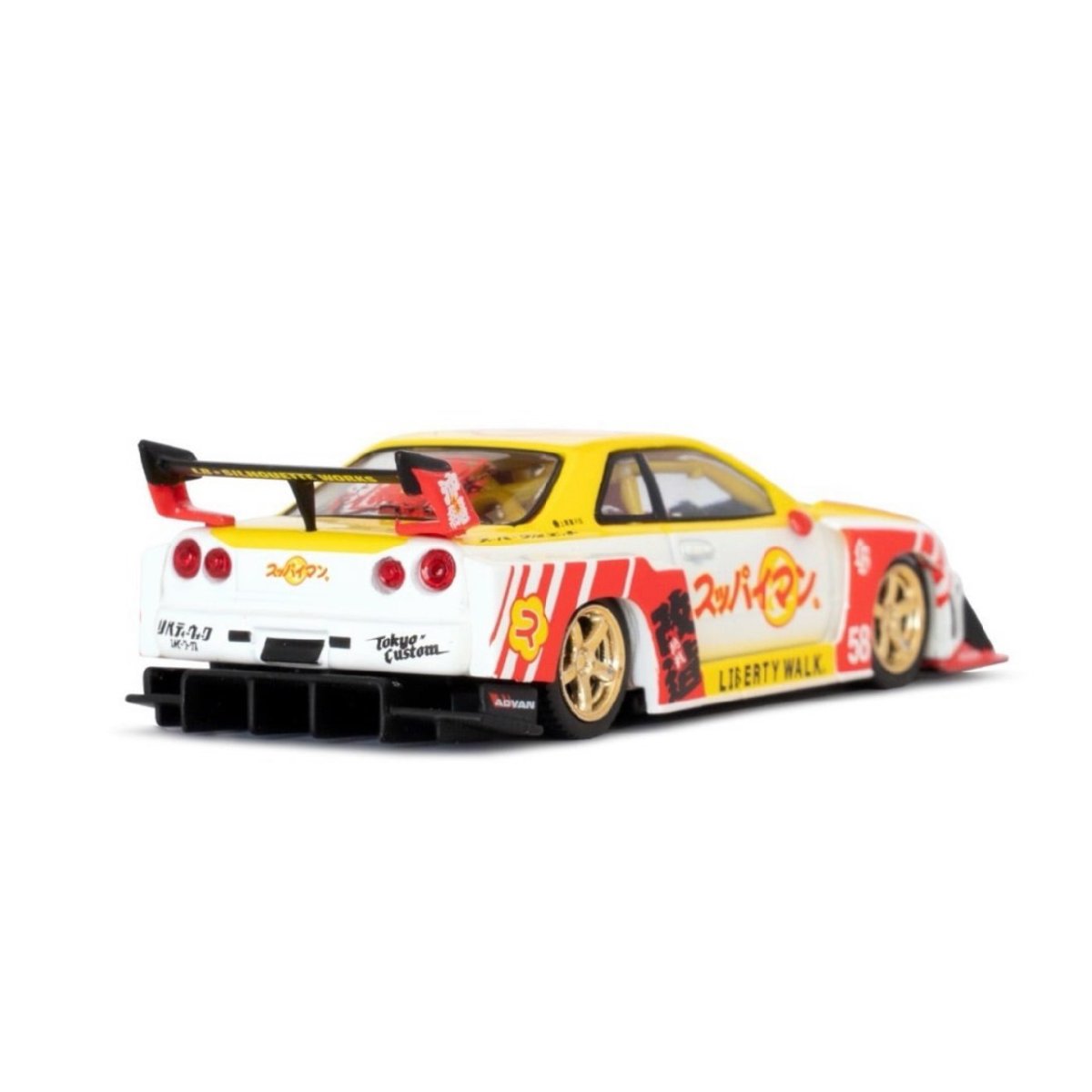 2026 Nissan LB-ER34 Super Silhouette SKYLINE Suppaiman Okinawa White: Image 4