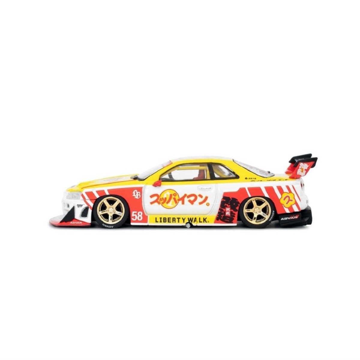 2026 Nissan LB-ER34 Super Silhouette SKYLINE Suppaiman Okinawa White: Image 3