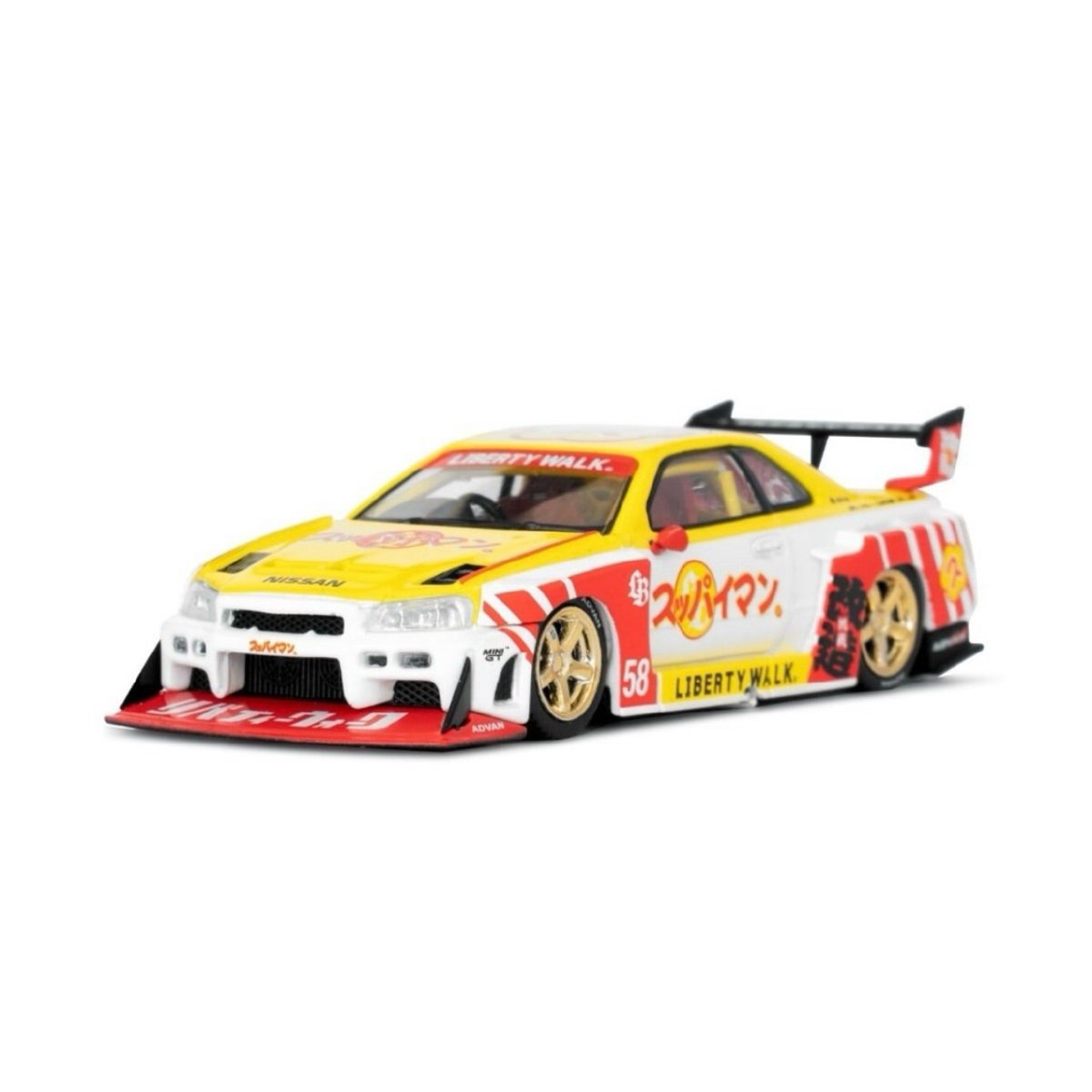 2026 Nissan LB-ER34 Super Silhouette SKYLINE Suppaiman Okinawa White: Image 2