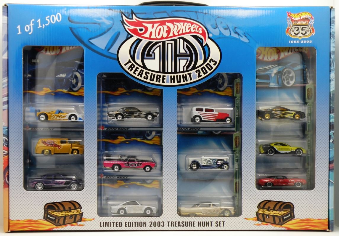 Hot Wheels Limited Edition 2003 Treasure Hunt Set