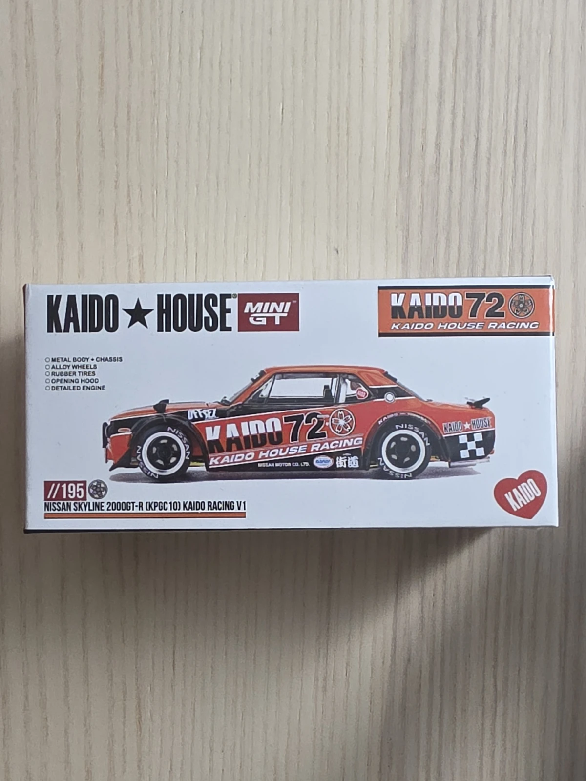 2025 Nissan Skyline 2000GT-R (KPGC 10) Kaido Racing V1 Orange: Box: Image 2