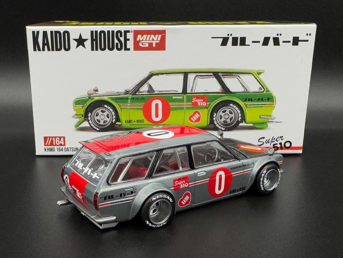 2025 Datsun 510 Wagon Kaido OG Flo Yellow ZAMAC: Box: Image 2