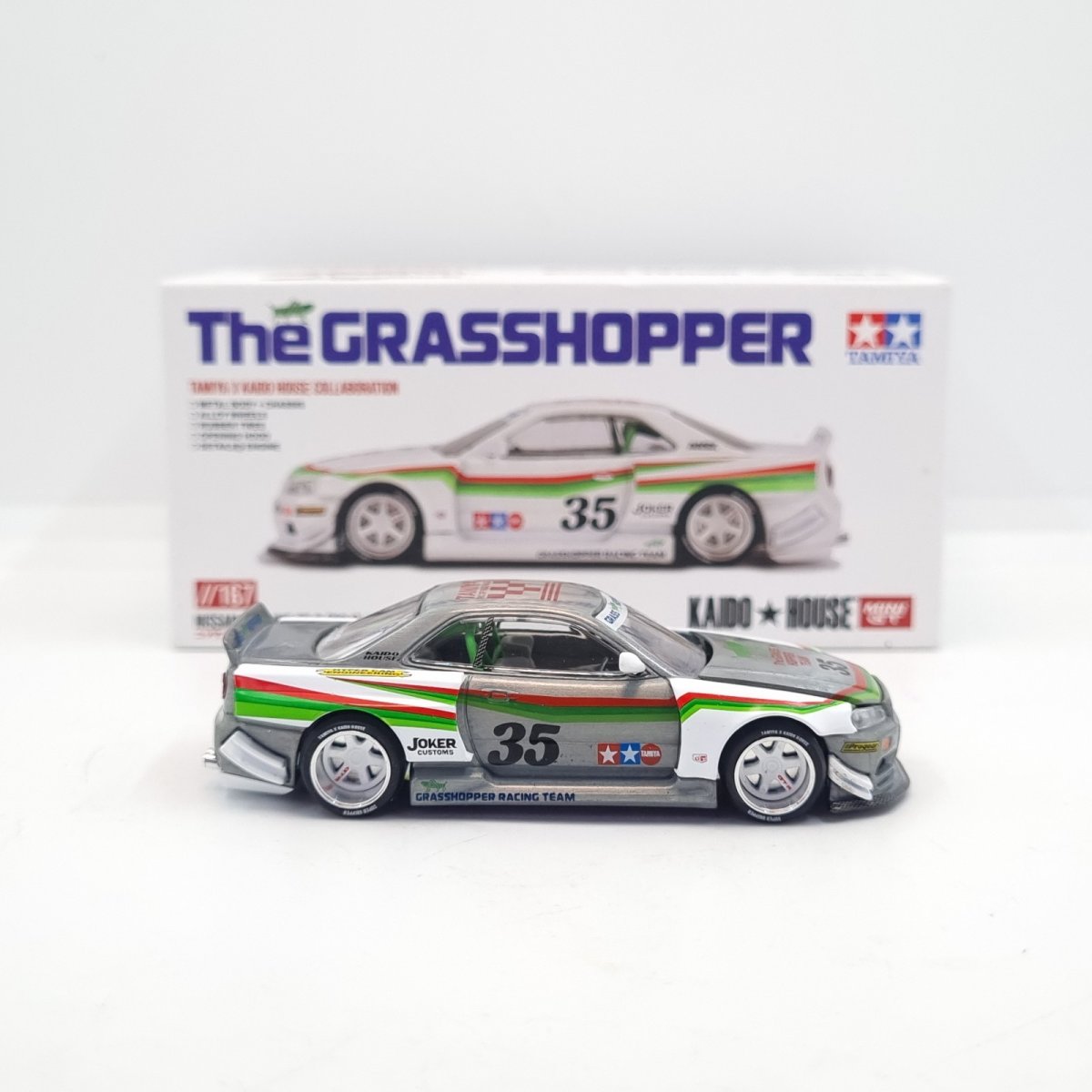 2025 Nissan Skyline GT-R (R34) Tamiya x Kaido House "The Grasshopper" V1 ZAMAC: Image 7