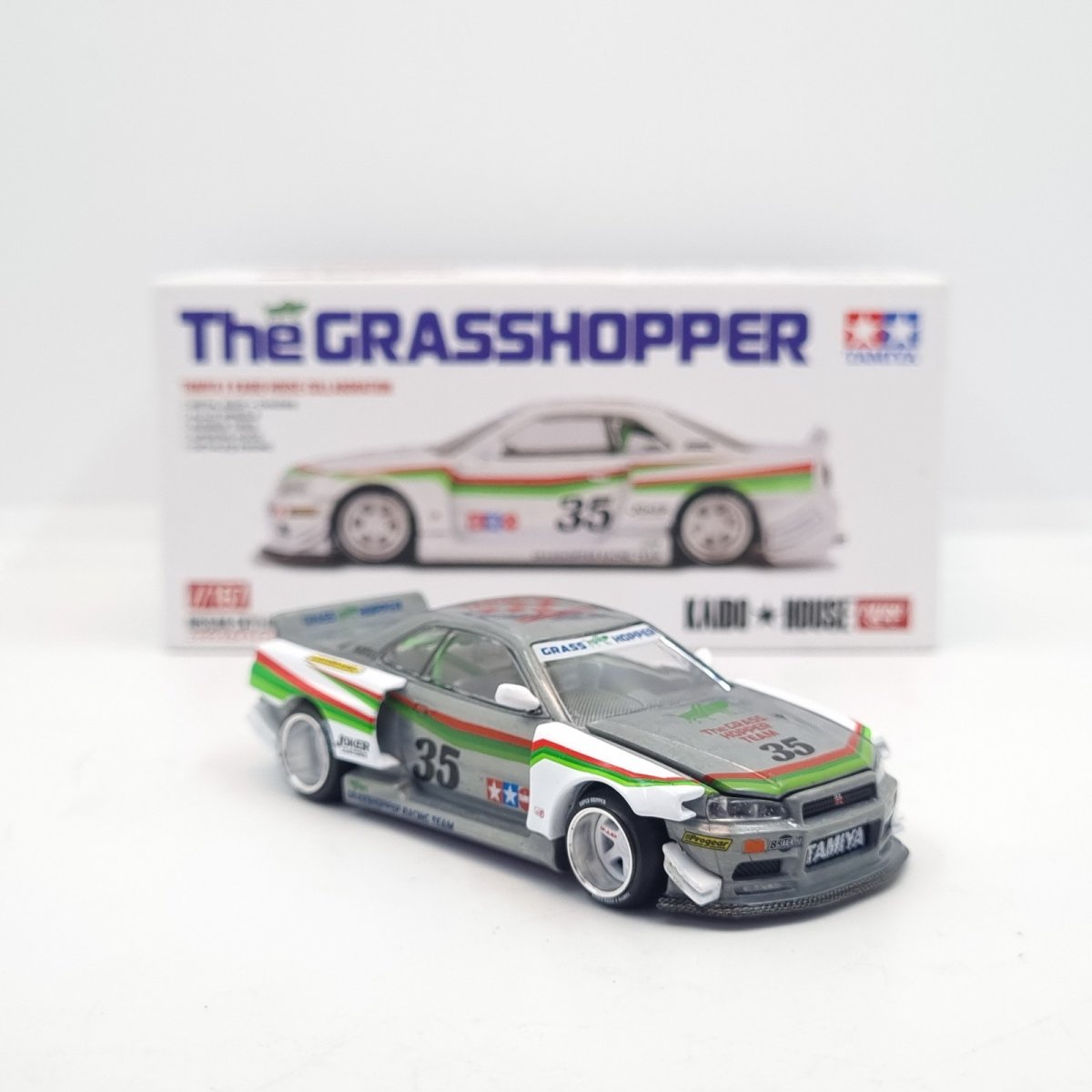2025 Nissan Skyline GT-R (R34) Tamiya x Kaido House "The Grasshopper" V1 ZAMAC: Image 9