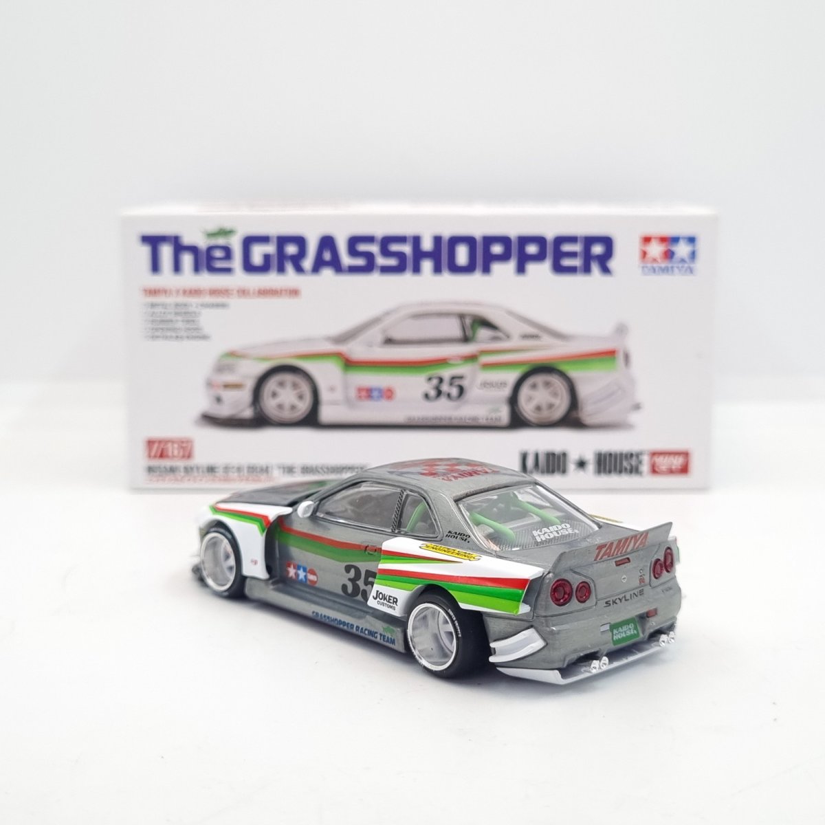 2025 Nissan Skyline GT-R (R34) Tamiya x Kaido House "The Grasshopper" V1 ZAMAC: Image 8