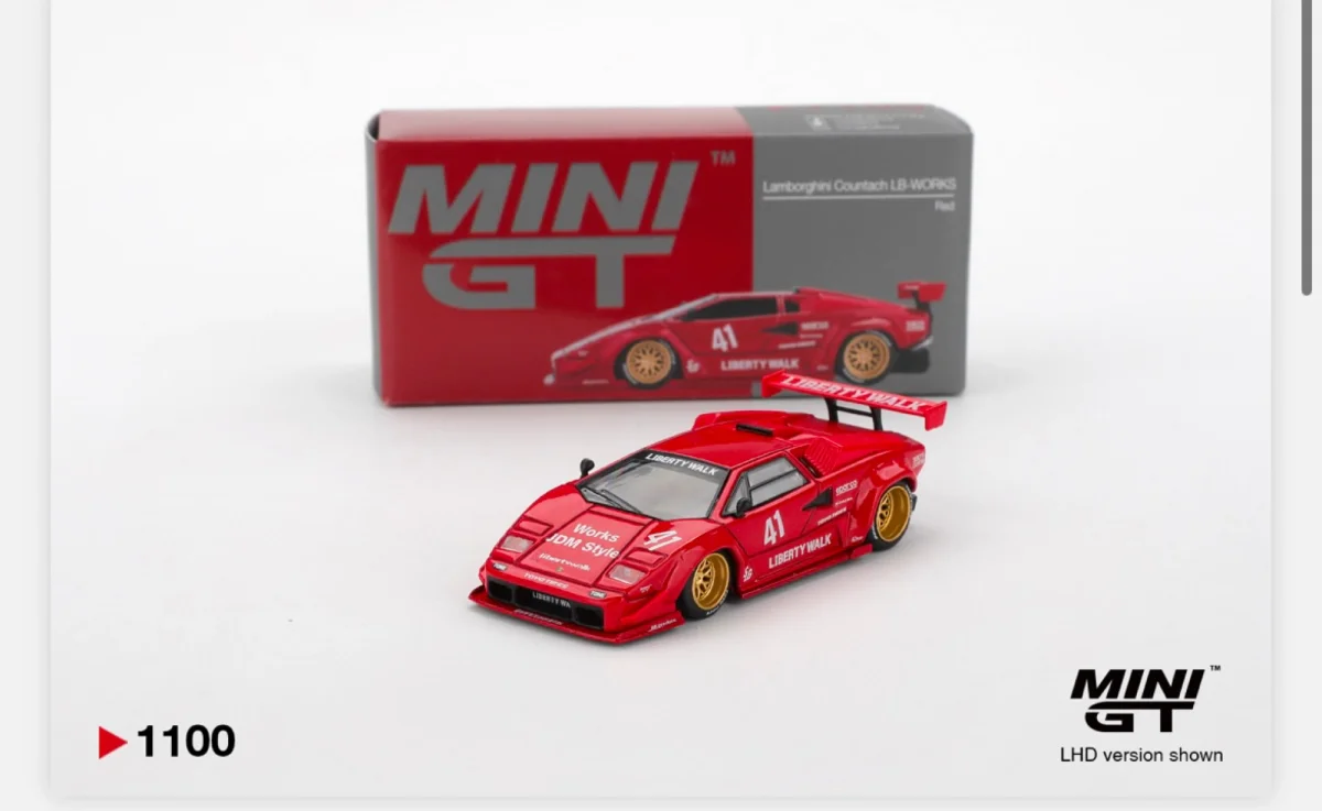 Hot Wheels Lamborghini Countach LB-WORKS Red