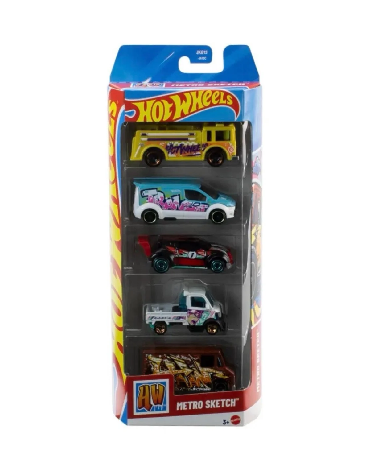 Hot Wheels Metro Sketch 5-Pack