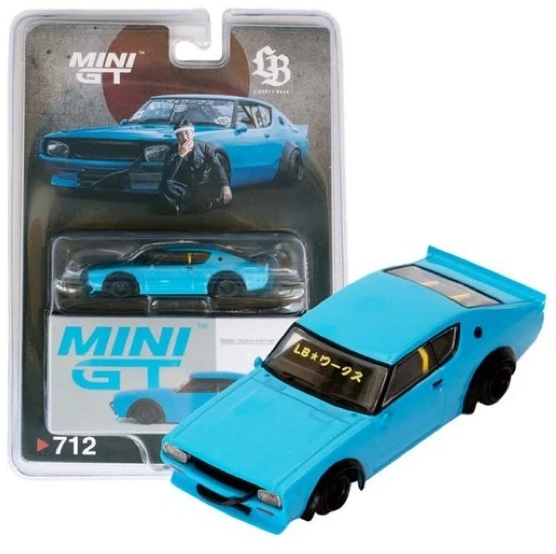 2025 Nissan Skyline Kenmeri Liberty Walk Blue: Blister: Image 2