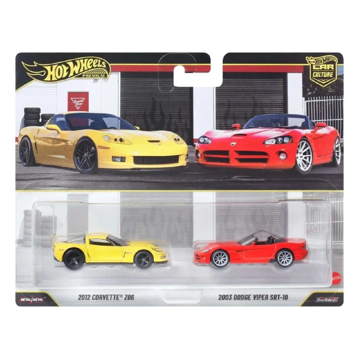 Hot Wheels 2012 Corvette Z06 & 2003 Dodge Viper SRT-10