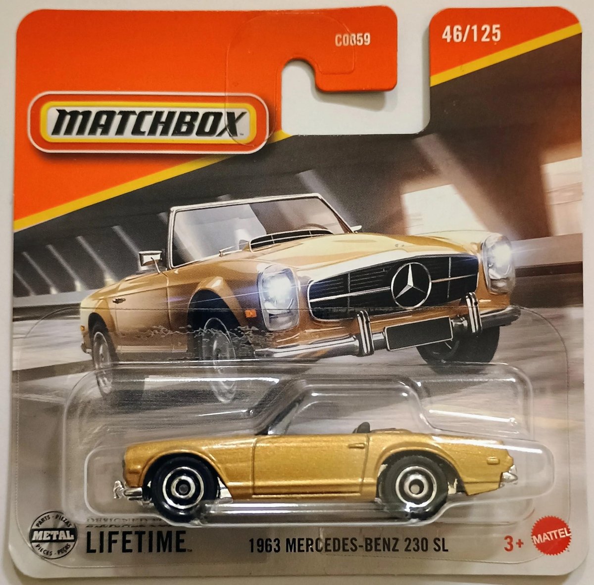 2025 1963 Mercedes-Benz 230 SL Gold: Short Card: Image 2
